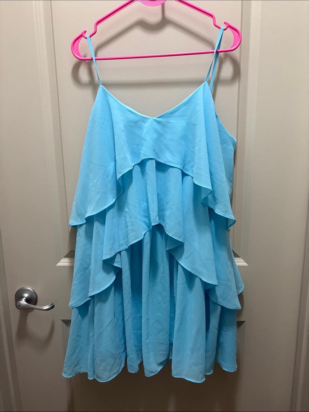 Dresstells Light Aqua Spaghetti Strap Dress